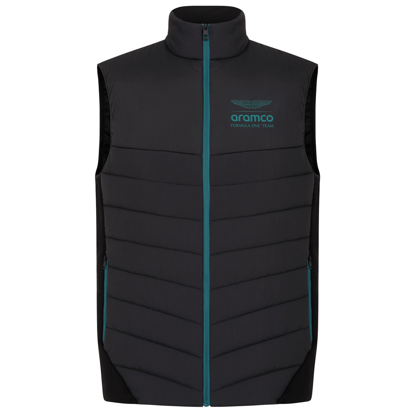 Aston Martin Aramco F1 - Hybrid Padded Gilet - Black