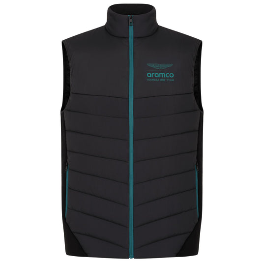 Aston Martin Aramco F1 - Hybrid Padded Gilet - Black